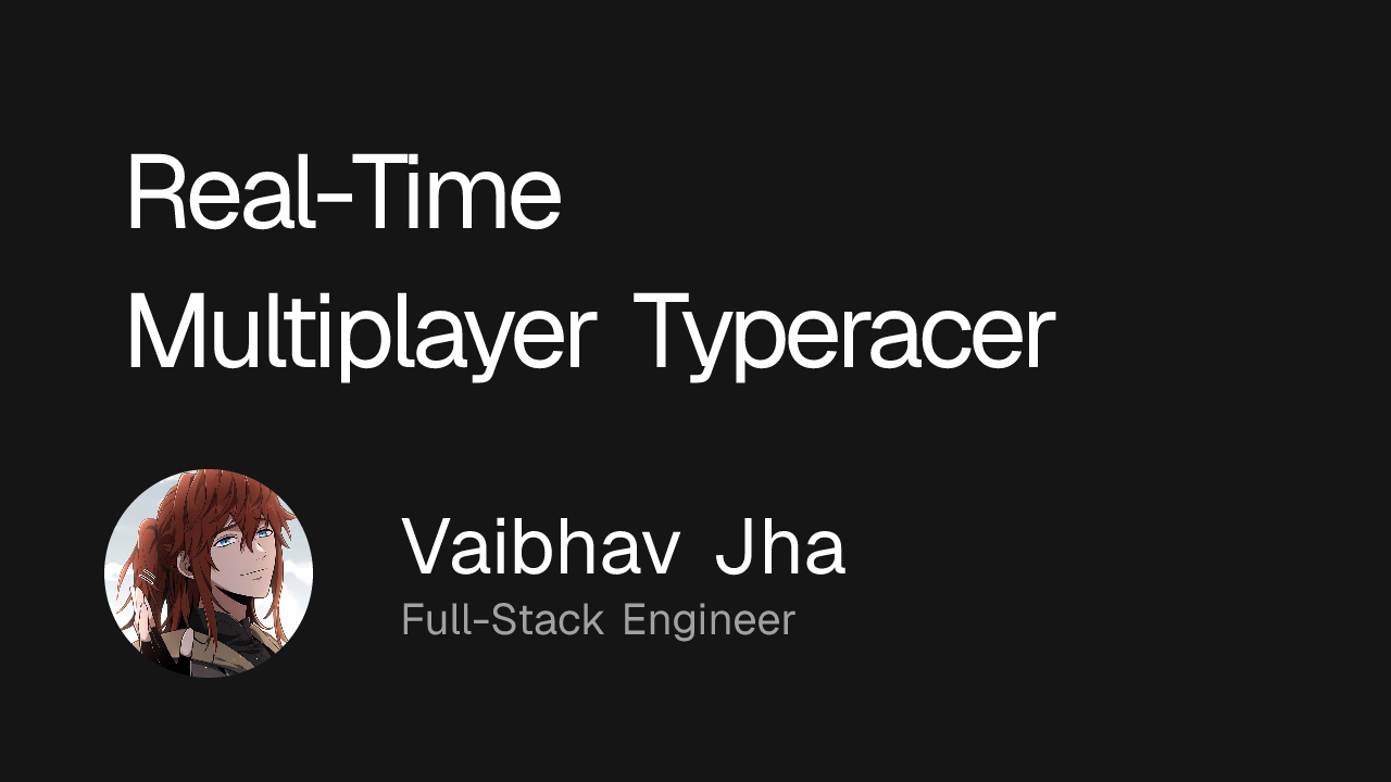 Real-Time Multiplayer Typeracer